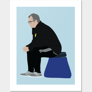 Bielsa Leeds United Manager Posters and Art